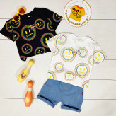 تیشرت و شلوارک استیکر بچگانه