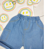 تیشرت و شلوارک استیکر بچگانه