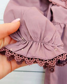 پیراهن یقه کراواتی دخترانه