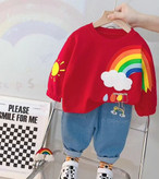 ست بلوز و شلوار بچگانه رنگین کمان