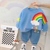 ست بلوز و شلوار بچگانه رنگین کمان