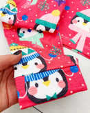 بلوز شلوار راحتی بچگانه طرح پنگوئن