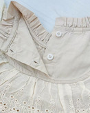 پیراهن دخترانه یقه خامه دوزی