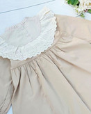 پیراهن دخترانه یقه خامه دوزی