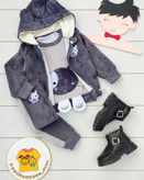 سه تکه مخمل بچگانه