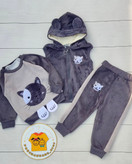 سه تکه مخمل بچگانه