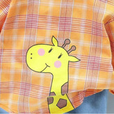 شومیز و شلوار جین پسرانه زرافه ای