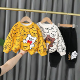 بلوز شلوار خرسی کبریتی بچگانه 006