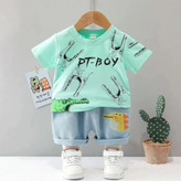 تیشرت و شلوارک فانتزی بچگانه طرح تمساح