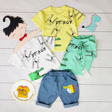 تیشرت و شلوارک فانتزی بچگانه طرح تمساح