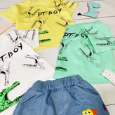 تیشرت و شلوارک فانتزی بچگانه طرح تمساح