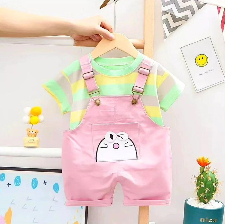 ست پیشبندی و تیشرت بچگانه