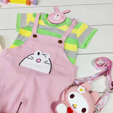 ست پیشبندی و تیشرت بچگانه