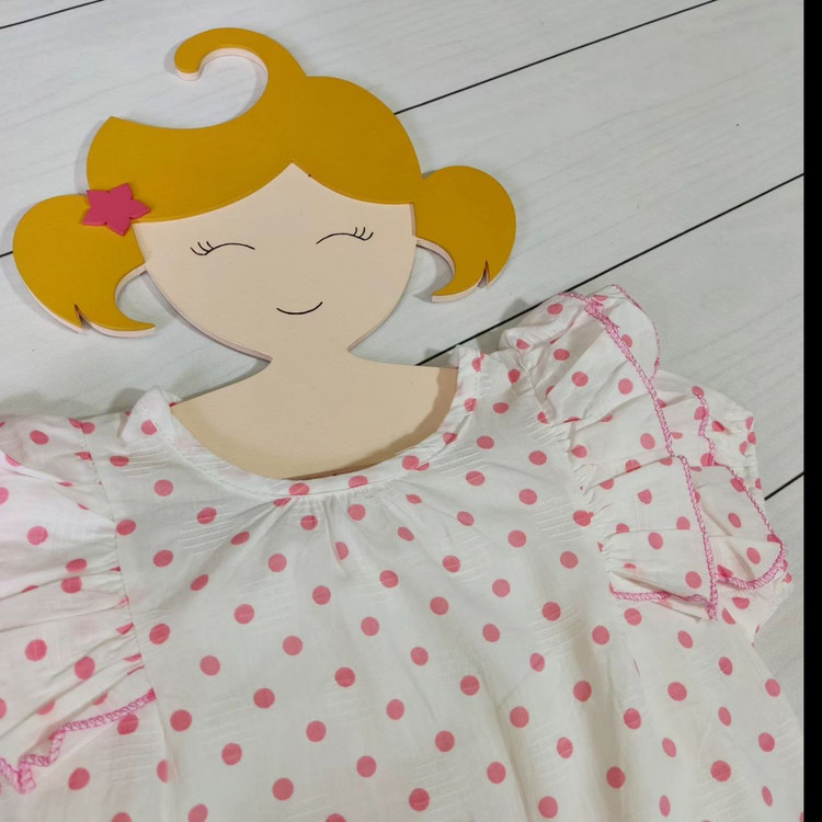 ست شومیز و شلوارک خال خالی دخترانه 106