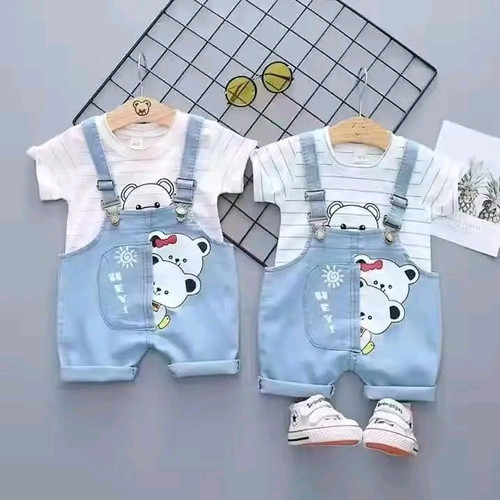 ست بلوز و بیلرسوت خرسی بچگانه 109