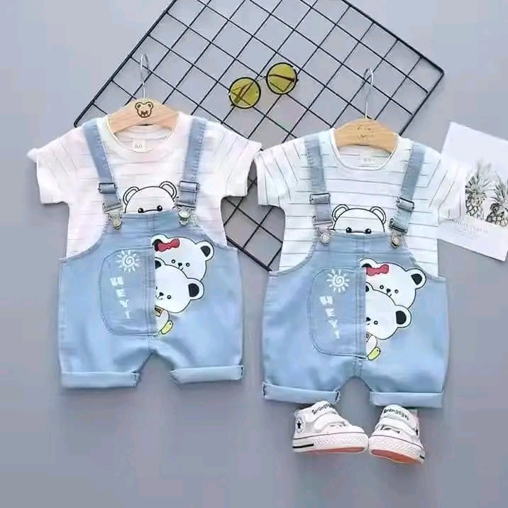 ست بلوز و بیلرسوت خرسی بچگانه 109