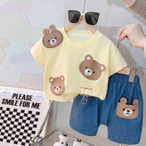 ست تیشرت و شلوارک تدی بچگانه