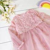 پیراهن گیپور مجلسی دخترانه