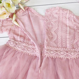 پیراهن گیپور مجلسی دخترانه