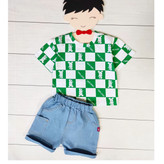 ست تیشرت و شلوارک تدی بچگانه