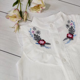 تاپ شلوارک گلدوزی دخترانه