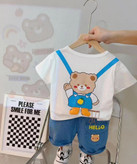 ست تیشرت شلوارک اورجینال خرسی بچگانه