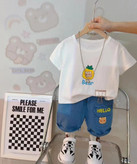 ست تیشرت شلوارک اورجینال خرسی بچگانه