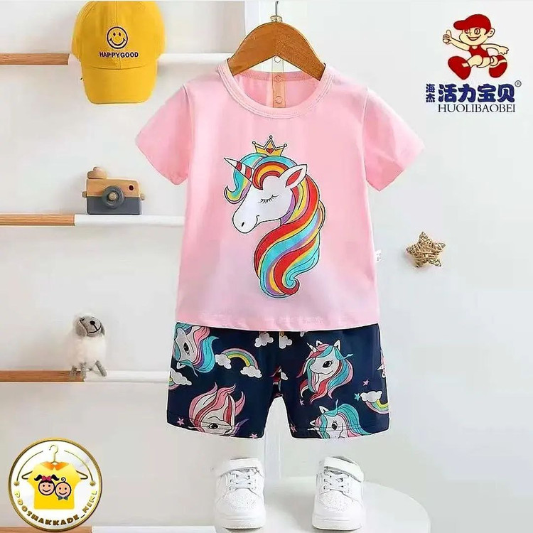 تیشرت و شلوارک یونیکورن بچگانه