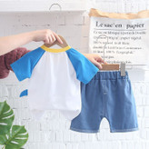 ست تیشرت و شلوارک بچگانه مدل دایناسور فضانورد