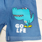 ست تیشرت و شلوارک بچگانه مدل دایناسور فضانورد