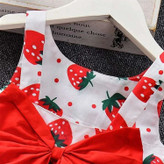 ست سارافون و کلاه توت فرنگی