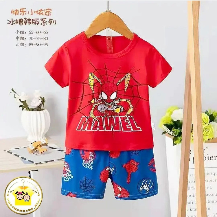 تیشرت شلوارک مرد عنکبوتی