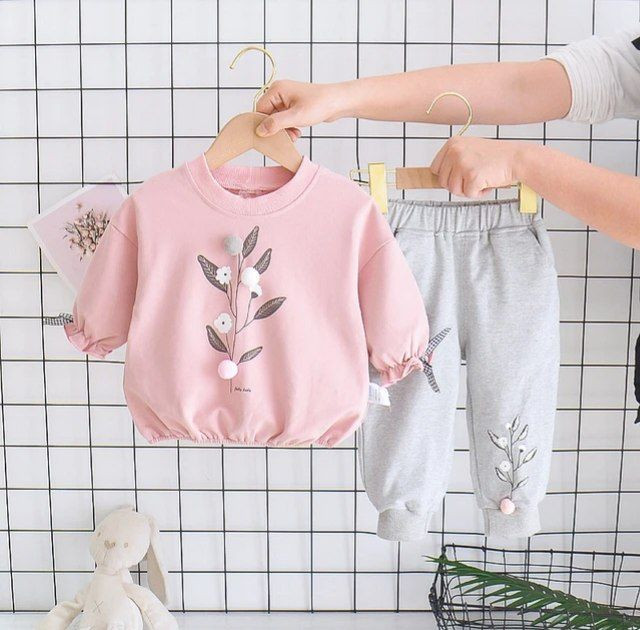 بلوز و شلوار دخترانه گل پنبه ای