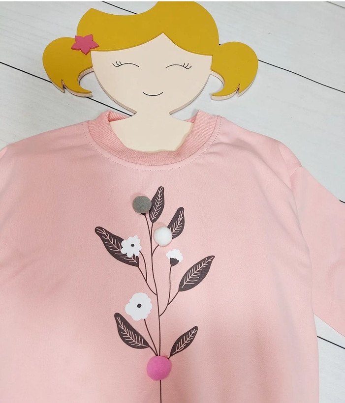 بلوز و شلوار دخترانه گل پنبه 176