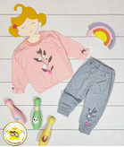 بلوز و شلوار دخترانه گل پنبه ای