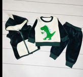 سه تکه مخمل دایناسوری بچگانه