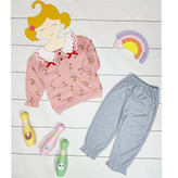 بلوز و شلوار گلدار دخترانه