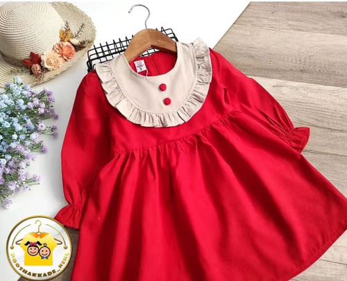 سارافون قرمز دخترانه