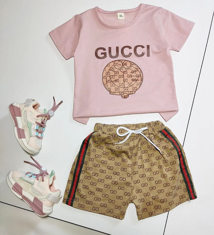ست تیشرت شلوارک گوچی بچگانه
