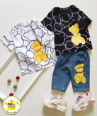 تیشرت تدی و شلوارک جین بچگانه