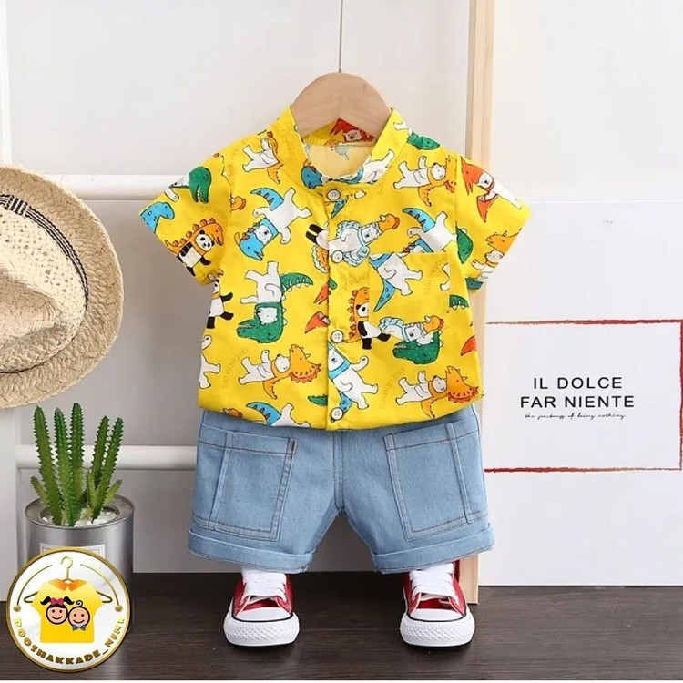 ست بلوز و شلوارک هاوایی بچگانه