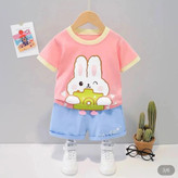 تیشرت شلوارک خرگوش پادار دخترانه بچگانه