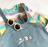 ست بلوز و بیلرسوت جین دخترانه