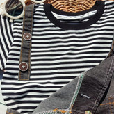 ست تیشرت و بیلرسوت استیکر بچگانه