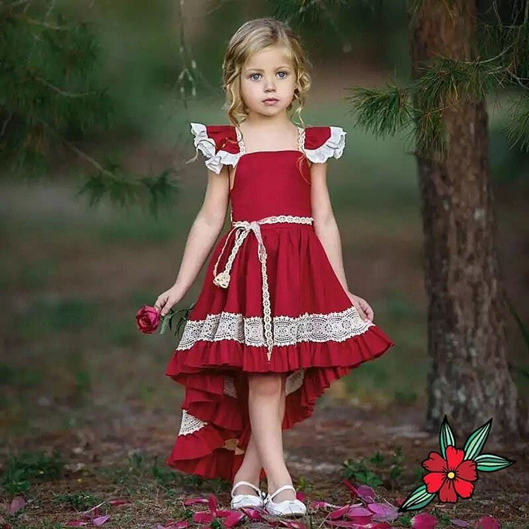 پیراهن اسپانیایی پرنسسی دخترانه