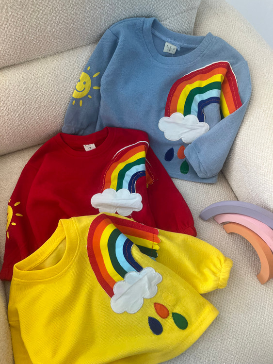 بلوز کبریتی رنگین کمان