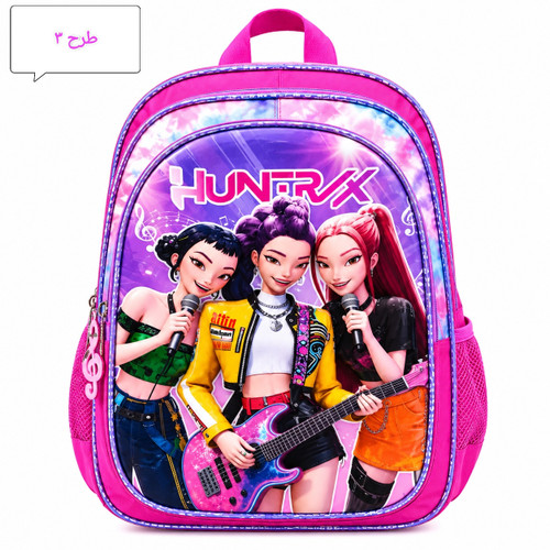 کوله پشتی مدرسه طرح شکارچیان شیطان کی پاپ kpop565