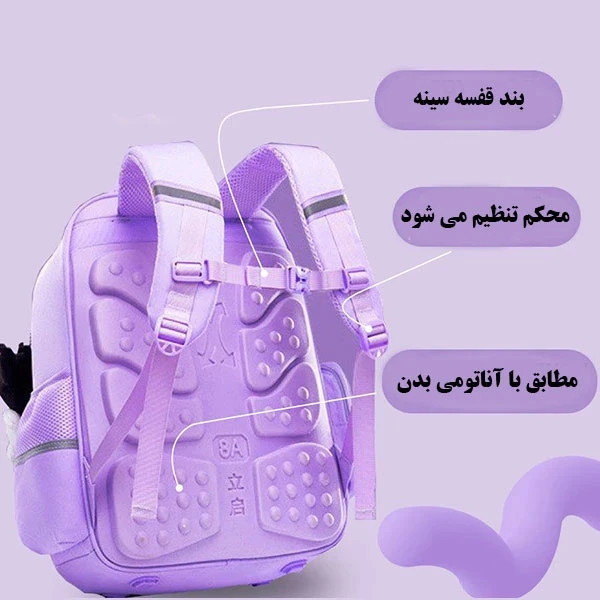 کوله پشتی لبوبو اورجینال وارداتی همراه با آویز سلیکونی لبوبو 570