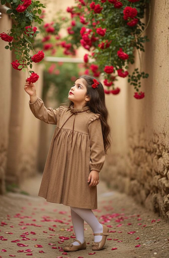 پیراهن کبریتی دخترانه 580